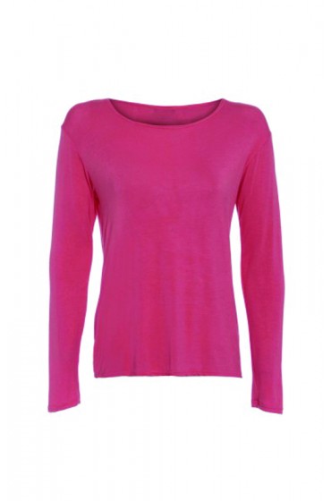 Long Sleeve Basic Top Coral