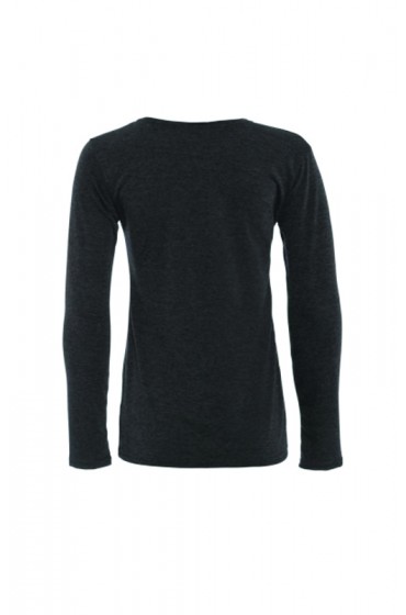 Long Sleeve Basic Top Dark Grey