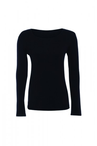Long Sleeve Basic Top Navy