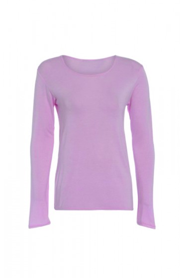Long Sleeve Basic Top Pink