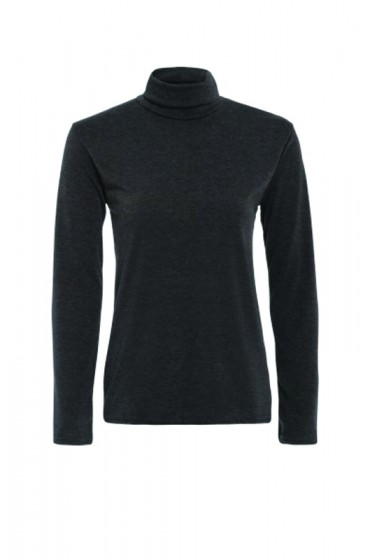 Long Sleeve Polo Dark Grey