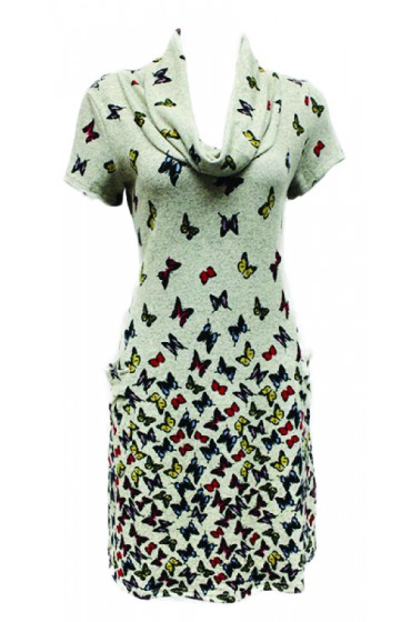 Mini Butterflies Grey