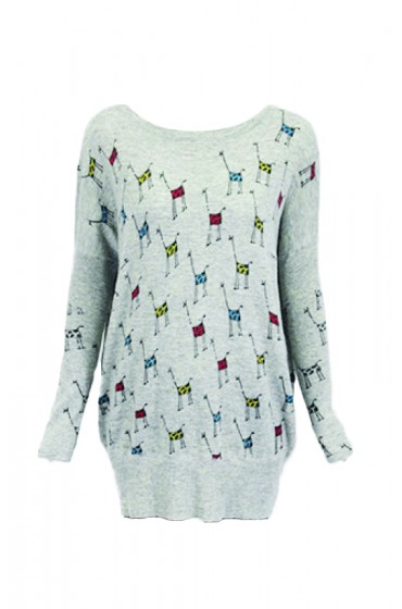 Mini Giraffes Grey