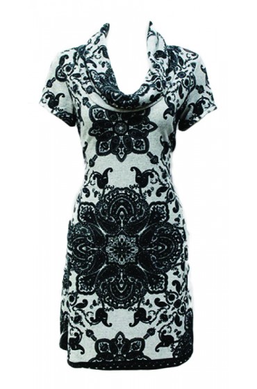 Paisley & Flower Grey