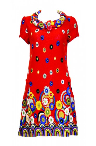 Rainbows Tunic Red